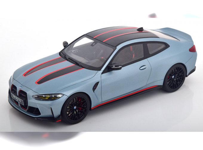 BMW M4 CSL (2022), matt-greymetallic black red