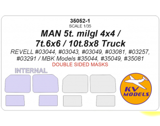 Маска окрасочная двусторонняя MAN 5t. milgl 4x4 / 7t milgl 6x6 / 10t. milgl 8x8 Truck 