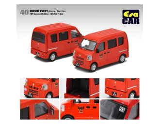 SUZUKI Every Macau Fire Van 1st Special Edition, red