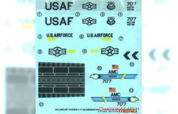 Сборная модель тяжелый транспортный самолет США C-17 Globemaster III