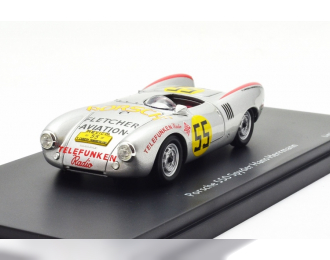 PORSCHE 550 Spyder #55, Carrera Panamericana (1954) Hans Herrmann, silver