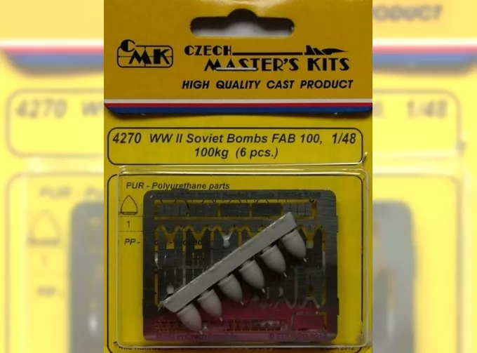 WW II Soviet Bombs FAB 100, 100kg (6 pcs)