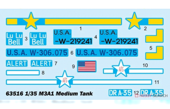 Сборная модель Средний танк M3A1