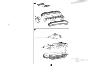 Сборная модель Germany WWII E-50 Medium Tank with 105 gun