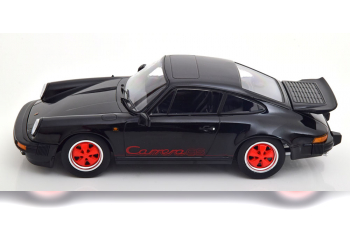 PORSCHE 911 Carrera 3.2 (1989), schwarz/rot