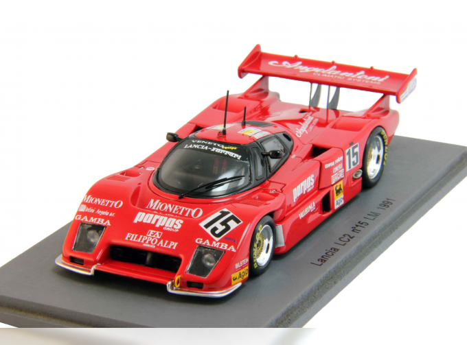 LANCIA LC2 #15 LM (1991), red