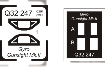 Гироскопический прицел для Hawker Tempest Mk.VI / Gyro gunsight Mk.II - for late Tempest and other fighters for Special Hobby/Pacific Coast kits