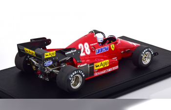 FERRARI F1 126c3 Scuderia Ferrari №28 Winner & Fastest Lap German Gp (with Pilot Figure) (1983) Rene Arnoux, Red