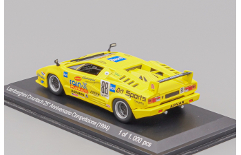 (Б/У) LAMBORGHINI Countach Competizione 25th Anniversary No.88 T.Wada/S.Ikezawa Rain-X (1994), yellow