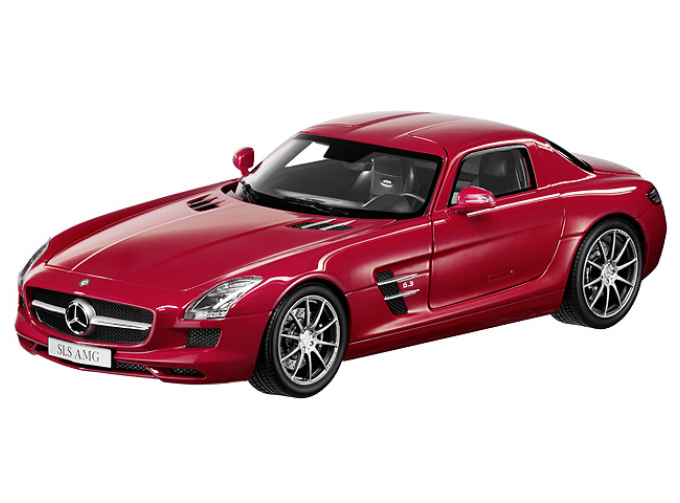 MERCEDES-BENZ SLS AMG Coupe C197 (2010), red le mans