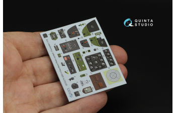 3D Декаль интерьера кабины пилота SBD-2 Dauntless (Trumpeter)