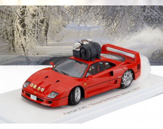 FERRARI F40 Snow Drifting In Japan With Pilot Driver (1993), Red