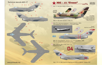 Декаль Mig-17 " Fresco" Part1