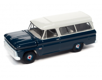 CHEVROLET Suburban (1966), Dark Blue Body With White Roof (синий с белым)