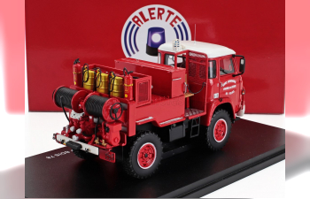 SAVIEM Sm5 Camiva Tanker Truck Ccf Sdis 78 Sapeurs Pompiers (1976), Red White
