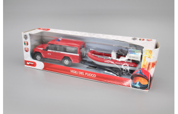 IVECO Massif 5-door Vigili del fuoco с лодкой Security, red