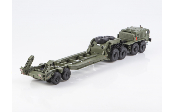 Минский 537 с полуприцепом-тяжеловозом, хаки