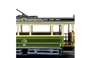 Трамваи Zeppellinwagen (Нюрнберг, Германия 1909), зеленый/белый