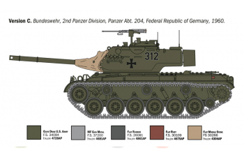 Сборная модель DATP Tank M47 Patton Wwii - Us Army - Nato Army 1945 - 1980 Military