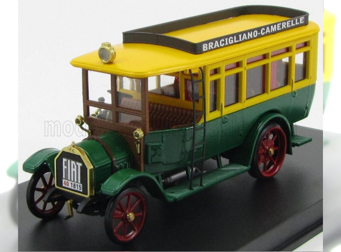 FIAT 18bl Autobus Bracigiano - Camarelle (1916), Green Yellow