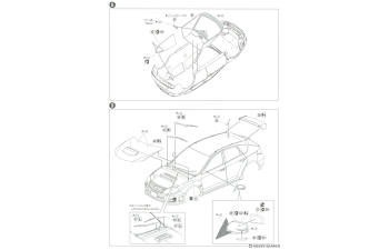 Сборная модель Subaru Impreza WRX STI GRB '10