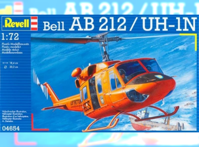 Сборная модель Американский вертолет Bell UH-1N Huey / Ab 212