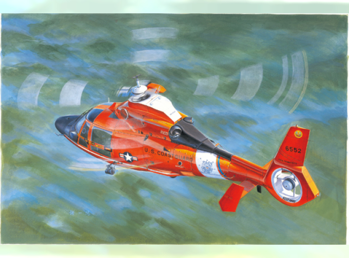 Сборная модель Вертолет US Coast Guard HH-65C Dolphin