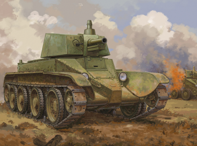 Сборная модель Советский танк Д-38