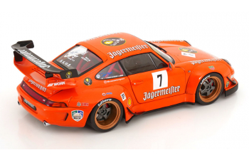 PORSCHE 911 993 Jagermeister Rwb Bodykit Coupe №7 Racing (2020), orange