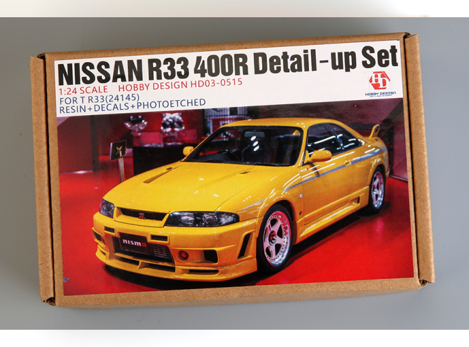 Конверсионный набор Nissan R33 400R Detail-up Sets для моделей T R33 24145 (Resin+PE+Decals+Metal parts)
