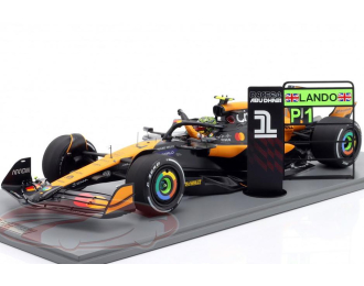 McLAREN MCL38 №1 Pole Position & winner Abu Dhabi GP (Yas Marina) Formula 1 Lando Norris (2024)
