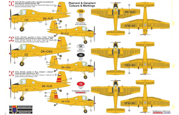 Сборная модель Самолет Z-37A Cmelak „Movie Star“