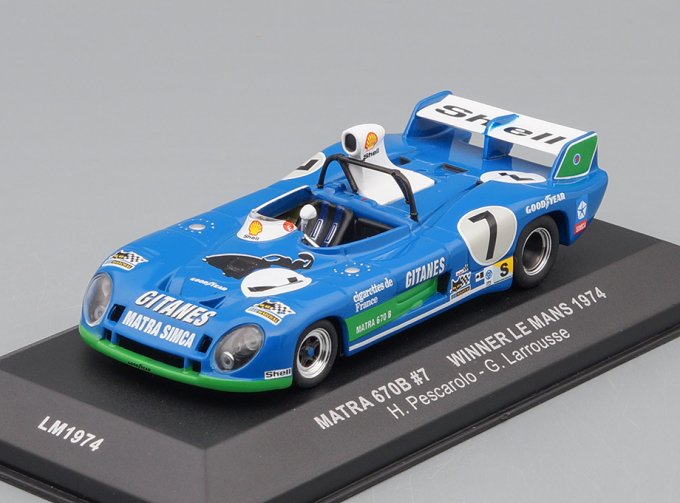 MATRA-Simca MS 670 B 7 Winner LM 1974 H.Pescarolo - G.Larrousse, blue