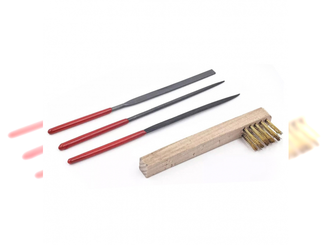 Набор надфилей с щеткой