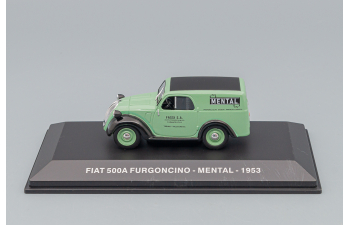 FIAT 500a Furgoncino Van Mental 1953, Light Green Black