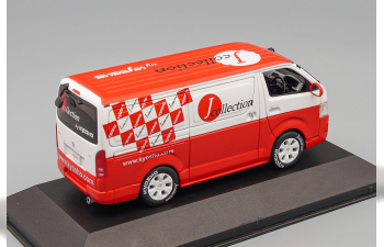 TOYOTA HiAce 2004 "J-Collection" Special Decoration, белый с красным