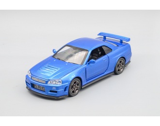 NISSAN Skyline GT-R, синий, 14,5 см