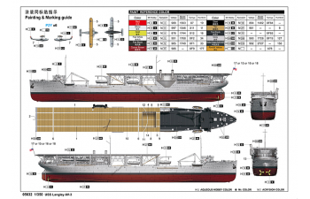 Сборная модель USS Langley AV-3