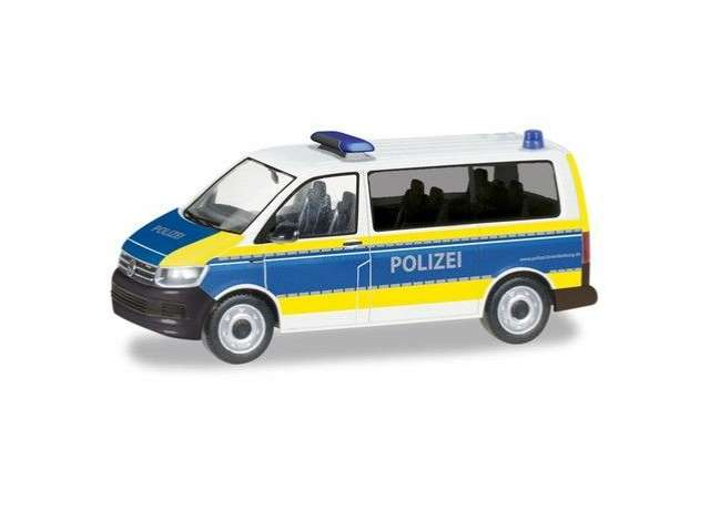 VOLKSWAGEN T6 Police Brandenburg, white / blue / yellow