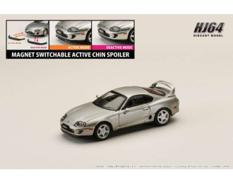 Toyota Supra RZ (JZA80) with Active Spoiler Parts, silver metallic graphite