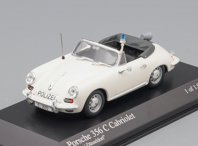 PORSCHE 356 C CABRIOLET 1965 "Polizei Dusseldorf" (White)