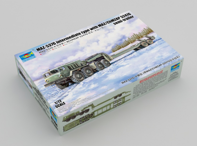 Сборная модель Минский-537G intermediate type with ChMZAP 5247G semi-trailer