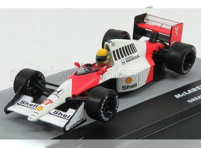 McLAREN F1 Mp4/5b N27 Ayrton Senna British Gp (1990) World Champion, White Red