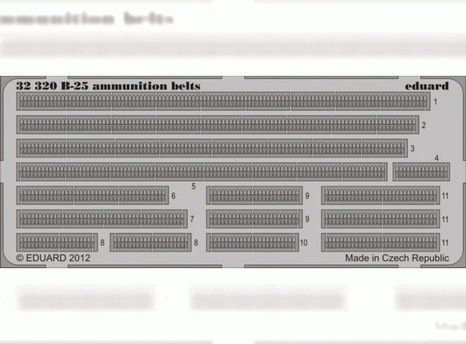 Фототравление для B-25 ammunition belts