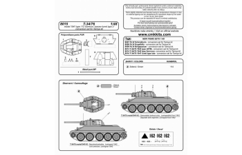 Набор для конверсии T-34/76 1941 №112 завод "Красное Сормово" / T-34/76 model1941 type112 panzer turret type 2 (Tamiya)