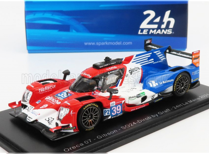 ORECA Gibson 07 Gk428 4.2l V8 Team So24-dirob By Graff N 39 24h Le Mans (2021) V.capillaire - A.Robin - M.Robin, Blue White Red