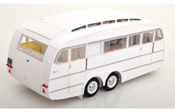 PEUGEOT 404 with Henon camping trailer (1965), brown metallic white