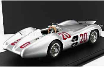 MERCEDES BENZ F1 W196r Streamliners N 20 2nd Gp France 1954 K.kling - Con Vetrina - With Showcase, Silver