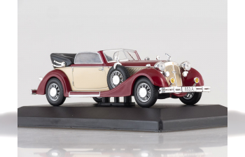 HORCH 853A Convertible (1938), dark red / beige