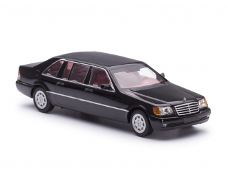 Mercedes-Benz S600 W140 Carat Duchatelet Limousine +60 cm Брабус черный с красным салоном